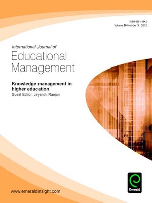 cover image of International Journal of Educational Management, Volume 26, Issue 3